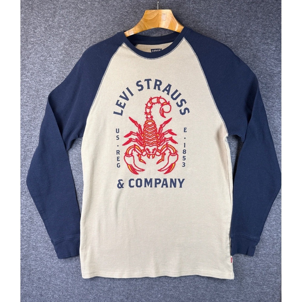 Levi Strauss Long Sleeve‎ Thermal Shirt Scorpion Waffle Knit Youth Size XL Boys